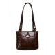 Stylish square leather handbag