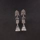 Latest Traditional Silver Toned Oxidized Earrings