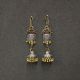 Stylish Gold And Silver Oxidized Earrings